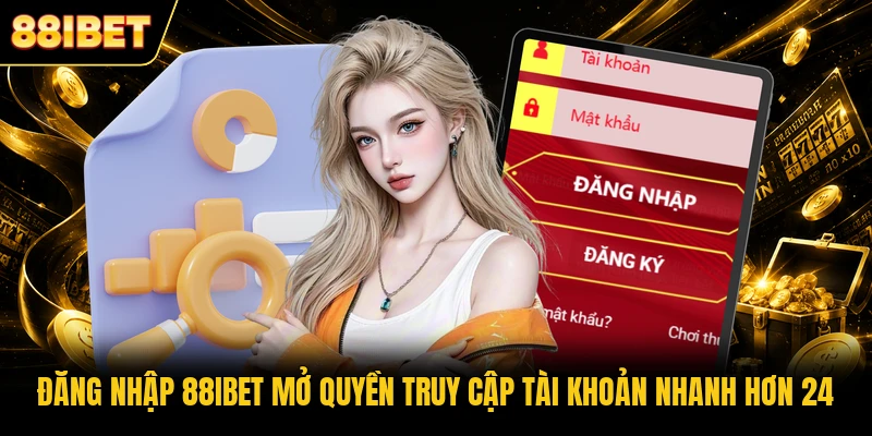 Đăng nhập 88IBET mở quyền truy cập tài khoản nhanh hơn 24