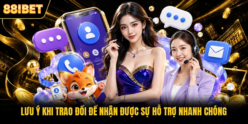 Lưu ý khi trao đổi để nhận được sự hỗ trợ nhanh chóng