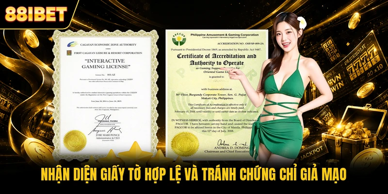 Nhận diện giấy tờ hợp lệ và tránh chứng chỉ giả mạo