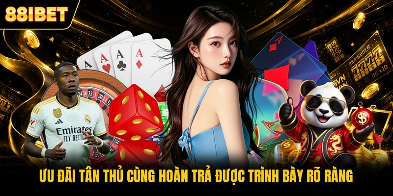 Ưu đãi tân thủ cùng hoàn trả được trình bày rõ ràng